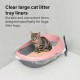 Extra Large Cat Litter Tray Liners with Drawstring, 38 x 17 Inch, Scratch-Resistant and Leakproof Plastic Bags, Heavy Duty Cat Litter Box Bags for Large Litter Trays, 2mm Thickness, 20 Pack
