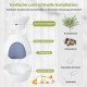 FANTASK 2 in 1 Cat Litter Tray, 63L Intelligent Odour Elimination & Sterilisation with Door Curtain, Flower Pot Style with Artificial Plant, Pebbles & Shovel FANTASK 2 in 1 Cat Litter Tray, 63L Intelligent Odour Elimination & Sterilisation with Door Curtain, Flower Pot Style with Artificial Plant, Pebbles & Shovel
