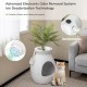 FANTASK 2 in 1 Cat Litter Tray, 63L Intelligent Odour Elimination & Sterilisation with Door Curtain, Flower Pot Style with Artificial Plant, Pebbles & Shovel FANTASK 2 in 1 Cat Litter Tray, 63L Intelligent Odour Elimination & Sterilisation with Door Curtain, Flower Pot Style with Artificial Plant, Pebbles & Shovel