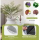FANTASK 2 in 1 Cat Litter Tray, 63L Intelligent Odour Elimination & Sterilisation with Door Curtain, Flower Pot Style with Artificial Plant, Pebbles & Shovel FANTASK 2 in 1 Cat Litter Tray, 63L Intelligent Odour Elimination & Sterilisation with Door Curtain, Flower Pot Style with Artificial Plant, Pebbles & Shovel