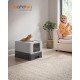 Feandrea Cat Litter Tray with Lid, Extendable Tray, Spacious for Cats up to 15 kg, Less Marks, Leak-proof Base, Beige/Black PPT001W01 Feandrea Cat Litter Tray with Lid, Extendable Tray, Spacious for Cats up to 15 kg, Less Marks, Leak-proof Base, Beige/Black PPT001W01