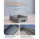Feandrea Cat Litter Tray with Lid, Extendable Tray, Spacious for Cats up to 15 kg, Less Marks, Leak-proof Base, Beige/Black PPT001W01 Feandrea Cat Litter Tray with Lid, Extendable Tray, Spacious for Cats up to 15 kg, Less Marks, Leak-proof Base, Beige/Black PPT001W01