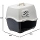 Ferplast Bill Cat Litter Tray with Lid, Cat Litter Tray with Cover, with 2 Anti-Odour Filters, 50 x 40 x 42 cm, Door and Handle Darkened Ferplast Bill Cat Litter Tray with Lid, Cat Litter Tray with Cover, with 2 Anti-Odour Filters, 50 x 40 x 42 cm, Door and Handle Darkened