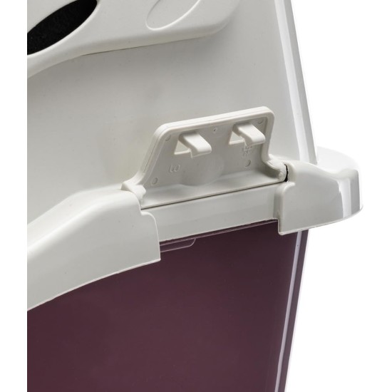Ferplast Bill Cat Litter Tray with Lid, Cat Litter Tray with Cover, with 2 Anti-Odour Filters, 50 x 40 x 42 cm, Door and Handle Darkened Ferplast Bill Cat Litter Tray with Lid, Cat Litter Tray with Cover, with 2 Anti-Odour Filters, 50 x 40 x 42 cm, Door and Handle Darkened