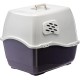Ferplast Bill Cat Litter Tray with Lid, Cat Litter Tray with Cover, with 2 Anti-Odour Filters, 50 x 40 x 42 cm, Door and Handle Darkened Ferplast Bill Cat Litter Tray with Lid, Cat Litter Tray with Cover, with 2 Anti-Odour Filters, 50 x 40 x 42 cm, Door and Handle Darkened