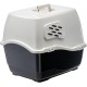 Ferplast Bill Cat Litter Tray with Lid, Cat Litter Tray with Cover, with 2 Anti-Odour Filters, 50 x 40 x 42 cm, Door and Handle Darkened Ferplast Bill Cat Litter Tray with Lid, Cat Litter Tray with Cover, with 2 Anti-Odour Filters, 50 x 40 x 42 cm, Door and Handle Darkened