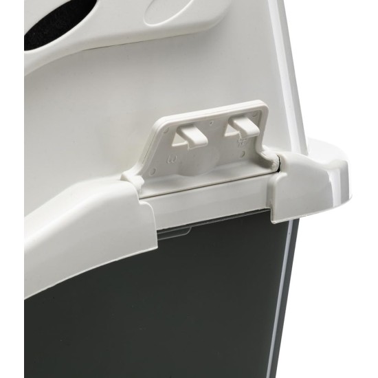 Ferplast Bill Cat Litter Tray with Lid, Cat Litter Tray with Cover, with 2 Anti-Odour Filters, 50 x 40 x 42 cm, Door and Handle Darkened Ferplast Bill Cat Litter Tray with Lid, Cat Litter Tray with Cover, with 2 Anti-Odour Filters, 50 x 40 x 42 cm, Door and Handle Darkened