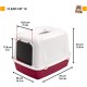 Ferplast Cat Litter Tray with Lid, 2 Odour-Inhibiting Activated Carbon Filters, Darkened Swing Door, 36 x 47 x H 35 cm, Clear CAT 10 Pet Toilet