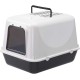 Ferplast Cat Litter Tray with Lid, 2 Odour-Inhibiting Activated Carbon Filters Included, Darkened Swing Door, 39.5 x 52.5 x H 38 cm, Clear Cat 20, Black Ferplast Cat Litter Tray with Lid, 2 Odour-Inhibiting Activated Carbon Filters Included, Darkened Swing Door, 39.5 x 52.5 x H 38 cm, Clear Cat 20, Black