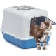 Ferplast Cat Litter Tray with Lid, 2 Odour-Inhibiting Activated Carbon Filters Included, Darkened Swing Door, 39.5 x 52.5 x H 38 cm, Clear Cat 20, Blue Ferplast Cat Litter Tray with Lid, 2 Odour-Inhibiting Activated Carbon Filters Included, Darkened Swing Door, 39.5 x 52.5 x H 38 cm, Clear Cat 20, Blue