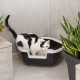 Ferplast Eck-Katzentoilette, Katzenklo, mit hohen Rändern und niedrigem Eingang, 57,5 x 51,5 x H 22 cm, DAMA Ecktoilette, Schwarz Ferplast Eck-Katzentoilette, Katzenklo, mit hohen Rändern und niedrigem Eingang, 57,5 x 51,5 x H 22 cm, DAMA Ecktoilette, Schwarz