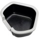 Ferplast Eck-Katzentoilette, Katzenklo, mit hohen Rändern und niedrigem Eingang, 57,5 x 51,5 x H 22 cm, DAMA Ecktoilette, Schwarz Ferplast Eck-Katzentoilette, Katzenklo, mit hohen Rändern und niedrigem Eingang, 57,5 x 51,5 x H 22 cm, DAMA Ecktoilette, Schwarz