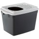Ferplast Jumpy Cat Litter Tray with Lid with Top Access Perforated Lid 38.8 x 57.5 x H 39 cm, Jumpy Large Cat Litter Box, Black Ferplast Jumpy Cat Litter Tray with Lid with Top Access Perforated Lid 38.8 x 57.5 x H 39 cm, Jumpy Large Cat Litter Box, Black
