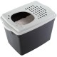 Ferplast Jumpy Cat Litter Tray with Lid with Top Access Perforated Lid 38.8 x 57.5 x H 39 cm, Jumpy Large Cat Litter Box, Black Ferplast Jumpy Cat Litter Tray with Lid with Top Access Perforated Lid 38.8 x 57.5 x H 39 cm, Jumpy Large Cat Litter Box, Black