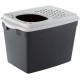 Ferplast Jumpy Cat Litter Tray with Lid with Top Access Perforated Lid 38.8 x 57.5 x H 39 cm, Jumpy Large Cat Litter Box, Black Ferplast Jumpy Cat Litter Tray with Lid with Top Access Perforated Lid 38.8 x 57.5 x H 39 cm, Jumpy Large Cat Litter Box, Black
