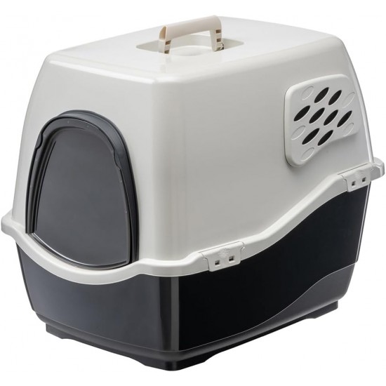 Ferplast Katzentoilette - Katzentoilette mit dach MAXI BILL - 2 Geruchsfilter - 57 x 45 x h 48 cm - Für drinnen und draußen - zufällige Farbe Ferplast Katzentoilette - Katzentoilette mit dach MAXI BILL - 2 Geruchsfilter - 57 x 45 x h 48 cm - Für drinnen und draußen - zufällige Farbe
