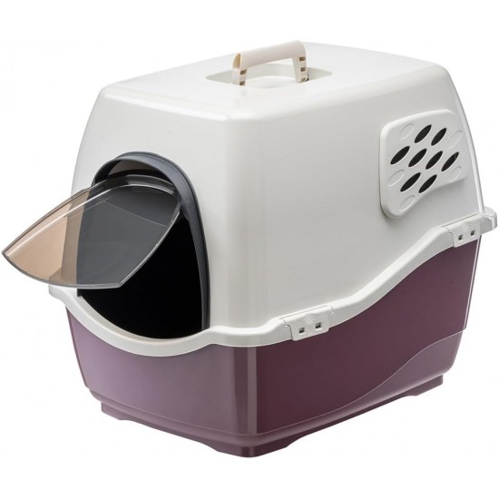 Ferplast Katzentoilette - Katzentoilette mit dach MAXI BILL - 2 Geruchsfilter - 57 x 45 x h 48 cm - Für drinnen und draußen - zufällige Farbe Ferplast Katzentoilette - Katzentoilette mit dach MAXI BILL - 2 Geruchsfilter - 57 x 45 x h 48 cm - Für drinnen und draußen - zufällige Farbe