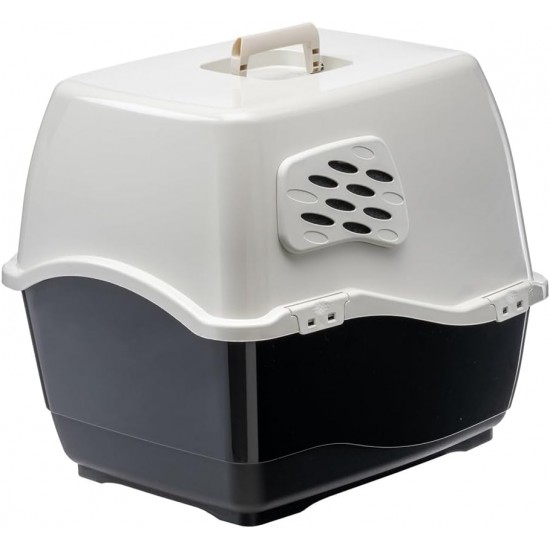 Ferplast Katzentoilette - Katzentoilette mit dach MAXI BILL - 2 Geruchsfilter - 57 x 45 x h 48 cm - Für drinnen und draußen - zufällige Farbe Ferplast Katzentoilette - Katzentoilette mit dach MAXI BILL - 2 Geruchsfilter - 57 x 45 x h 48 cm - Für drinnen und draußen - zufällige Farbe