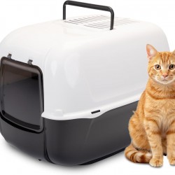 Ferplast Prima Cat Toilet Home, 52.5 x 39.5 x 38 cm, Black Ferplast Prima Cat Toilet Home, 52.5 x 39.5 x 38 cm, Black