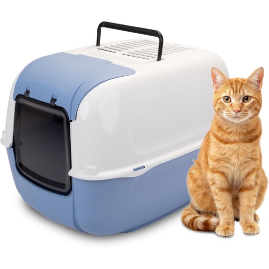 Ferplast Prima Cat Toilet Home, 52.5 x 39.5 x 38 cm, Black Ferplast Prima Cat Toilet Home, 52.5 x 39.5 x 38 cm, Black