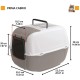 Ferplast Prima Cat Toilet Home, 52.5 x 39.5 x 38 cm, Black Ferplast Prima Cat Toilet Home, 52.5 x 39.5 x 38 cm, Black