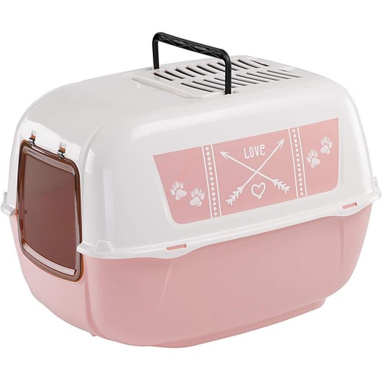 Ferplast Prima Cat Toilet Home, 52.5 x 39.5 x 38 cm, Black Ferplast Prima Cat Toilet Home, 52.5 x 39.5 x 38 cm, Black