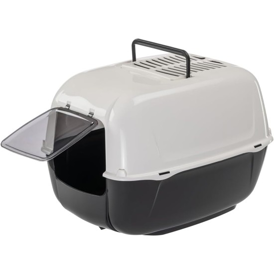 Ferplast Prima Cat Toilet Home, 52.5 x 39.5 x 38 cm, Black Ferplast Prima Cat Toilet Home, 52.5 x 39.5 x 38 cm, Black