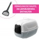 Ferplast Prima Cat Toilet Home, 52.5 x 39.5 x 38 cm, Black Ferplast Prima Cat Toilet Home, 52.5 x 39.5 x 38 cm, Black