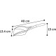 Flamingo Gobi Cat Litter Scoop, Grey, 40 x 13.4 x 7.4 cm Flamingo Gobi Cat Litter Scoop, Grey, 40 x 13.4 x 7.4 cm