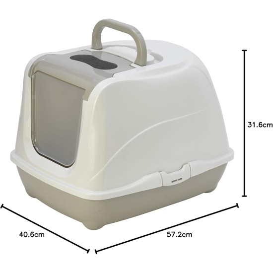 Flamingo Pet Products Loki Hawaii M Cat Litter Tray 38 x 50 x 37 cm Random Colour Flamingo Pet Products Loki Hawaii M Cat Litter Tray 38 x 50 x 37 cm Random Colour