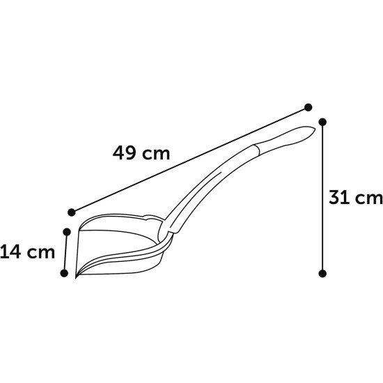 Flamingo Sahara Cat Litter Scoop, Grey, 49 x 14 x 11 cm Flamingo Sahara Cat Litter Scoop, Grey, 49 x 14 x 11 cm