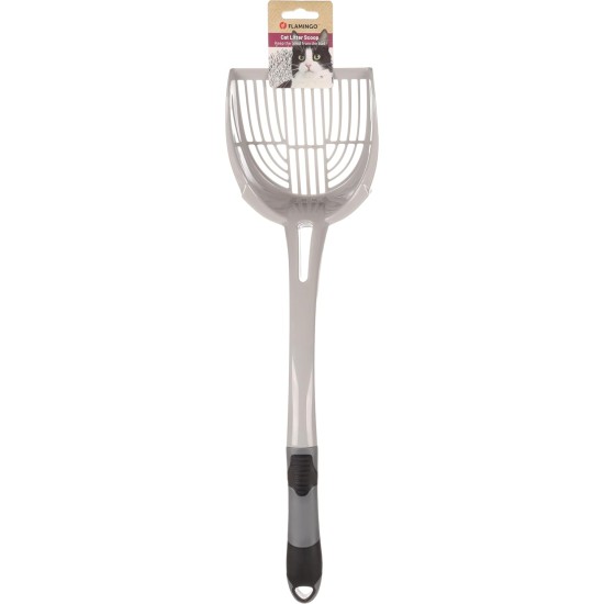 Flamingo Sahara Cat Litter Scoop, Grey, 49 x 14 x 11 cm Flamingo Sahara Cat Litter Scoop, Grey, 49 x 14 x 11 cm