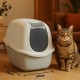 Flamingo Trini Cat Litter Tray - Grey - Size XL (46 × 67 × 49 cm) - With Activated Carbon Filter - Made of 98% Recycled Plastic - Spacious & Hygienic Flamingo Trini Cat Litter Tray - Grey - Size XL (46 × 67 × 49 cm) - With Activated Carbon Filter - Made of 98% Recycled Plastic - Spacious & Hygienic