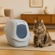 Flamingo Trini Cat Litter Tray - Grey - Size XL (46 × 67 × 49 cm) - With Activated Carbon Filter - Made of 98% Recycled Plastic - Spacious & Hygienic Flamingo Trini Cat Litter Tray - Grey - Size XL (46 × 67 × 49 cm) - With Activated Carbon Filter - Made of 98% Recycled Plastic - Spacious & Hygienic