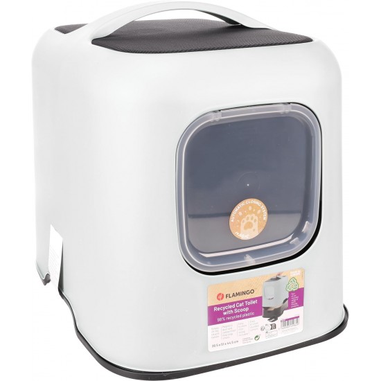 Flamingo Trudy Closed Cat Litter Tray Green 38.5 x 51 x 44.5 cm Flamingo Trudy Closed Cat Litter Tray Green 38.5 x 51 x 44.5 cm