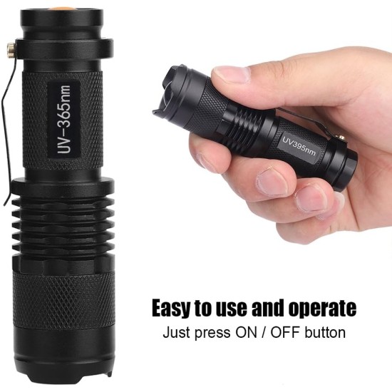 Flashlight Ultraviolet LED Flashlight Light Pet Urine Spot Detector Bed Bug Finder Dog Cat Stain Remover (Batteries Not Included) Flashlight Ultraviolet LED Flashlight Light Pet Urine Spot Detector Bed Bug Finder Dog Cat Stain Remover (Batteries Not Included)