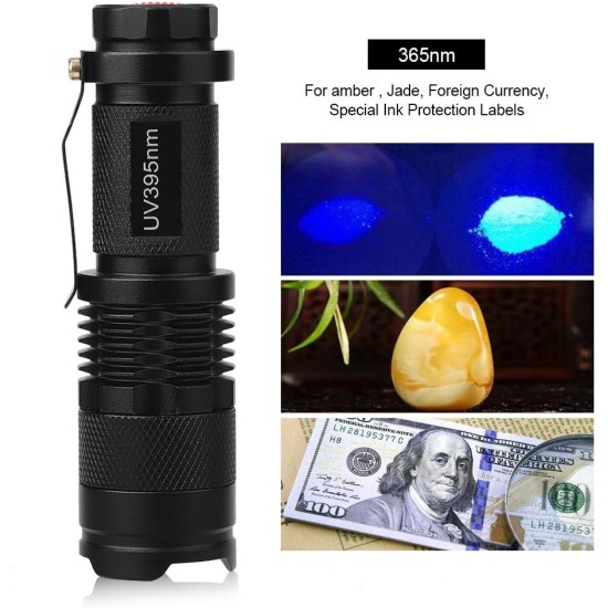 Flashlight Ultraviolet LED Flashlight Light Pet Urine Spot Detector Bed Bug Finder Dog Cat Stain Remover (Batteries Not Included) Flashlight Ultraviolet LED Flashlight Light Pet Urine Spot Detector Bed Bug Finder Dog Cat Stain Remover (Batteries Not Included)