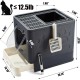 Foldable Cat Litter Tray with Lid, Covered Cat Litter Tray with Cat Litter Tray and 2 in 1 Brush, Easy to Clean Cat Litter Box, Closed Cat Litter Box Foldable Cat Litter Tray with Lid, Covered Cat Litter Tray with Cat Litter Tray and 2 in 1 Brush, Easy to Clean Cat Litter Box, Closed Cat Litter Box
