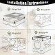 Foldable Cat Litter Tray with Lid, Covered Cat Litter Tray with Cat Litter Tray and 2 in 1 Brush, Easy to Clean Cat Litter Box, Closed Cat Litter Box Foldable Cat Litter Tray with Lid, Covered Cat Litter Tray with Cat Litter Tray and 2 in 1 Brush, Easy to Clean Cat Litter Box, Closed Cat Litter Box