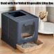 Foldable Cat Litter Tray with Lid, Covered Cat Litter Tray with Cat Litter Tray and 2 in 1 Brush, Easy to Clean Cat Litter Box, Closed Cat Litter Box Foldable Cat Litter Tray with Lid, Covered Cat Litter Tray with Cat Litter Tray and 2 in 1 Brush, Easy to Clean Cat Litter Box, Closed Cat Litter Box