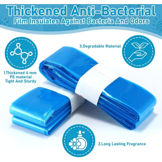 Frogetu Pack of 6 Odour-Proof Nappy Bin Refill Cassettes, Refill Bag for Cat Litter, Nappy Bin, Refill Film Cat Bucket, for Tommee Tippee, Litter Locker, LittyCat Frogetu Pack of 6 Odour-Proof Nappy Bin Refill Cassettes, Refill Bag for Cat Litter, Nappy Bin, Refill Film Cat Bucket, for Tommee Tippee, Litter Locker, LittyCat