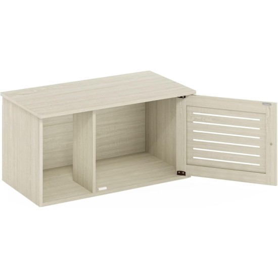 Furinno Peli Cat Litter Tray Small Single Door Rustic Brown Furinno Peli Cat Litter Tray Small Single Door Rustic Brown