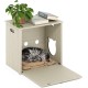 Furinno Peli Cat Litter Tray Small Single Door Rustic Brown Furinno Peli Cat Litter Tray Small Single Door Rustic Brown