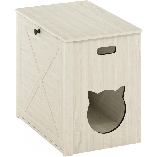 Furinno Peli Cat Litter Tray Small Single Door Rustic Brown Furinno Peli Cat Litter Tray Small Single Door Rustic Brown