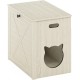 Furinno Peli Cat Litter Tray Small Single Door Rustic Brown Furinno Peli Cat Litter Tray Small Single Door Rustic Brown