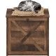 Furinno Peli Cat Litter Tray Small Single Door Rustic Brown Furinno Peli Cat Litter Tray Small Single Door Rustic Brown