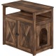 Furinno Peli Cat Litter Tray Small Single Door Rustic Brown Furinno Peli Cat Litter Tray Small Single Door Rustic Brown