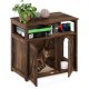 Furinno Peli Cat Litter Tray Small Single Door Rustic Brown Furinno Peli Cat Litter Tray Small Single Door Rustic Brown