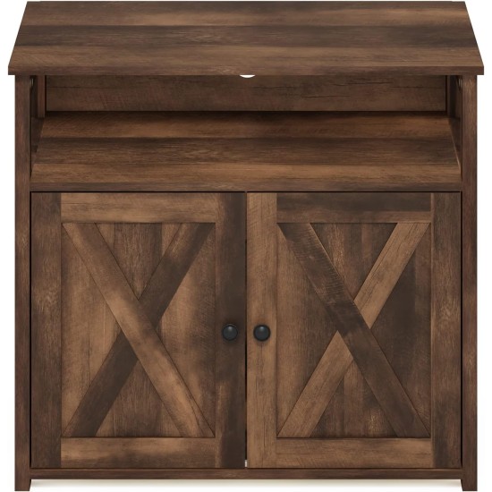 Furinno Peli Cat Litter Tray Small Single Door Rustic Brown Furinno Peli Cat Litter Tray Small Single Door Rustic Brown