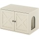 Furinno Peli Cat Litter Tray Small Single Door Rustic Brown Furinno Peli Cat Litter Tray Small Single Door Rustic Brown